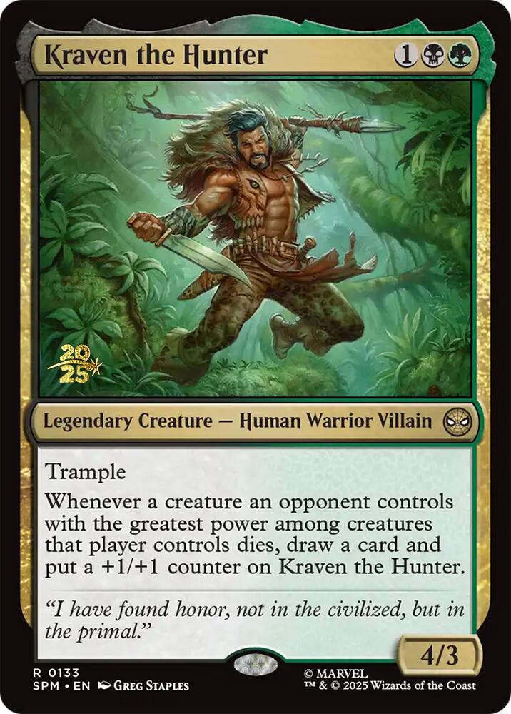 Kraven the Hunter [Marvel's Spider-Man Prerelease Promos] | Odin's Place