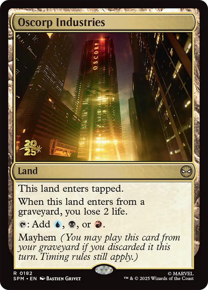 Oscorp Industries [Marvel's Spider-Man Prerelease Promos] | Odin's Place
