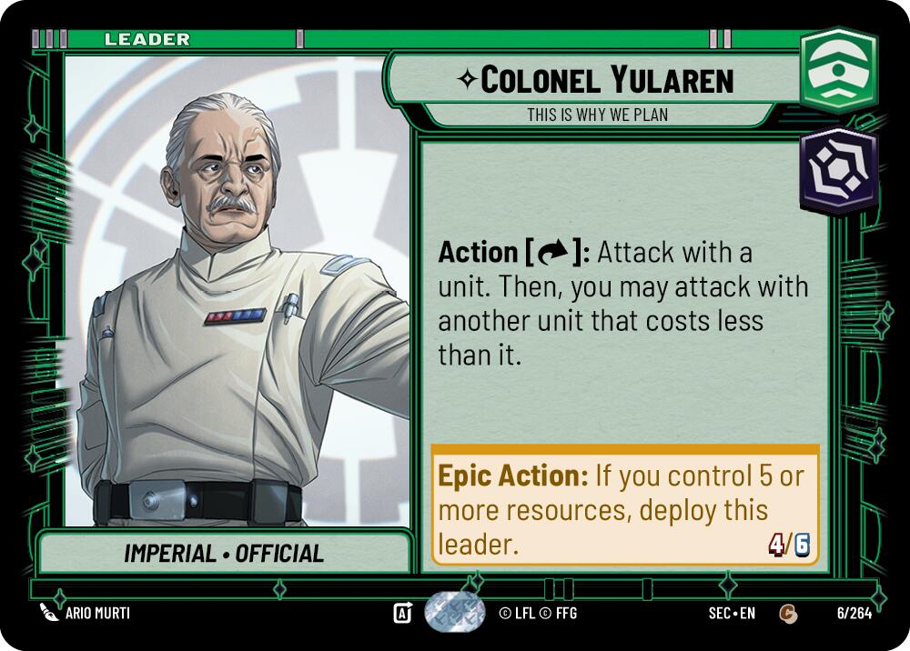Colonel Yularen (6/264) - This is Why We Plan (6/264) [Secrets of Power] | Odin's Place
