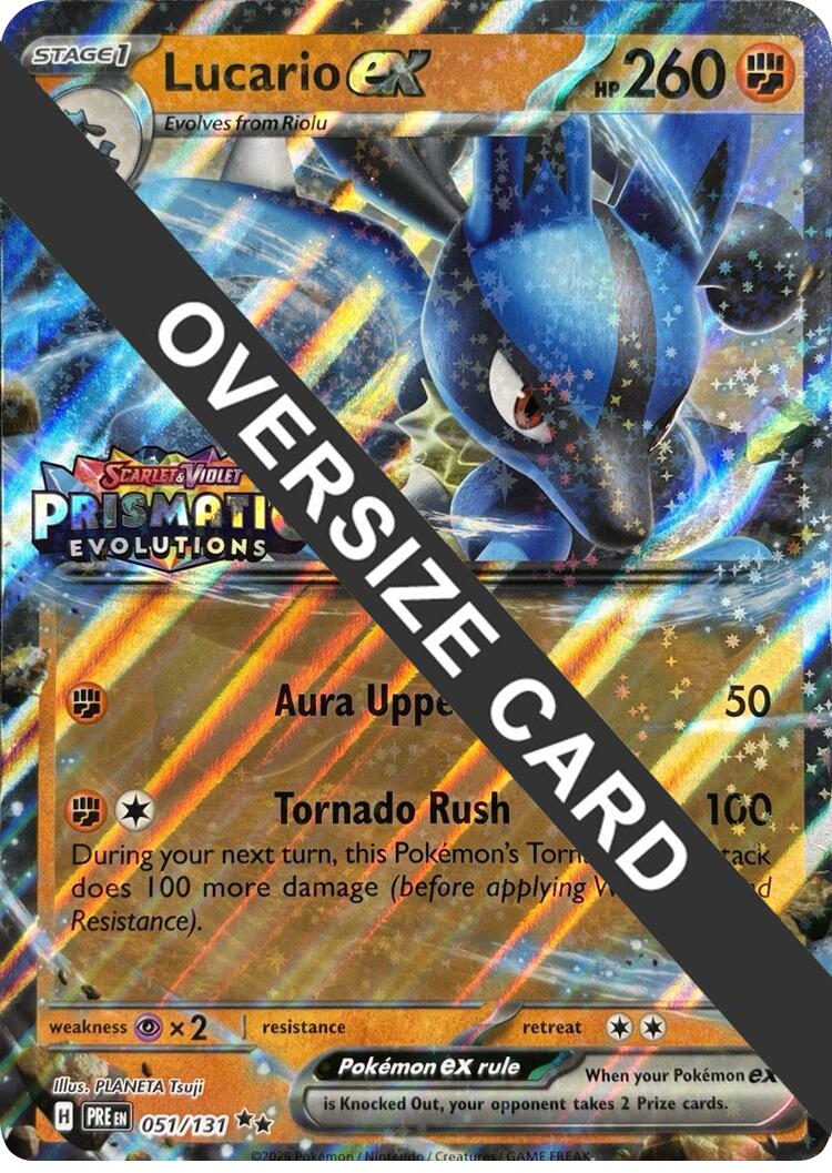 Lucario ex (051/131) (Prismatic Evolutions Stamp) [Scarlet & Violet: Prismatic Evolutions] | Odin's Place
