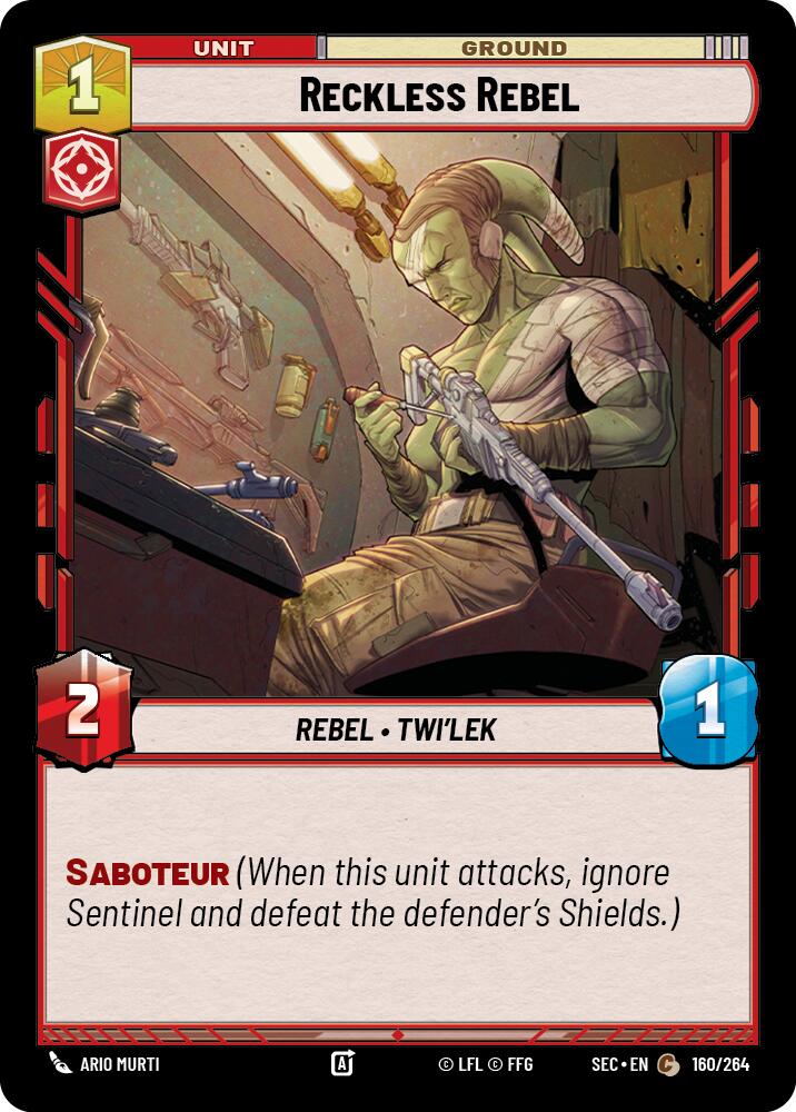 Reckless Rebel (160/264) (160/264) [Secrets of Power] | Odin's Place
