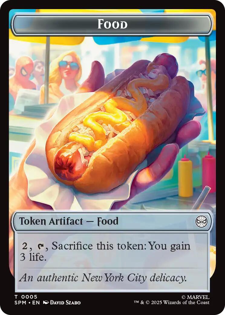 Food // Robot Double-Sided Token [Marvel's Spider-Man Tokens] | Odin's Place