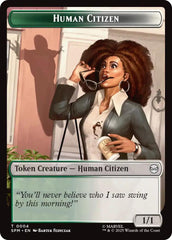Human Citizen // Treasure Double-Sided Token [Marvel's Spider-Man Tokens] | Odin's Place