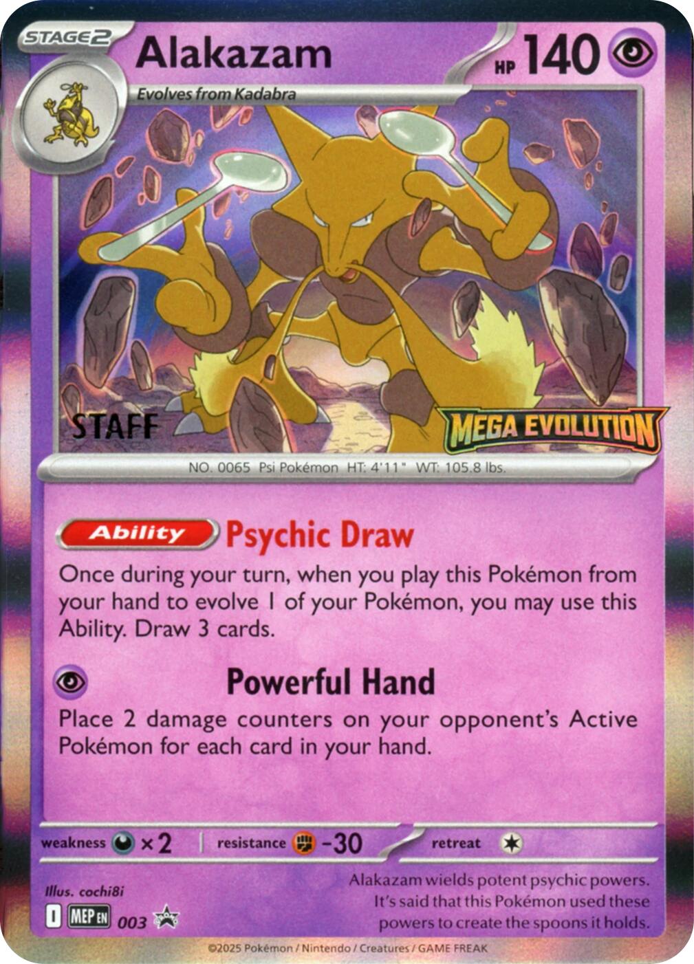 Alakazam (003) (Staff) [Mega Evolution Promo] | Odin's Place