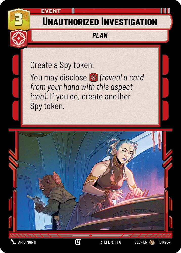 Unauthorized Investigation (181/264) (181/264) [Secrets of Power] | Odin's Place