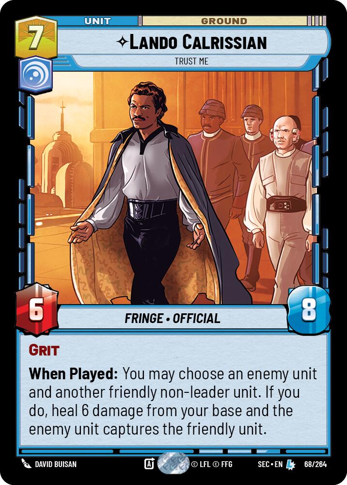 Lando Calrissian (68/264) - Trust Me (68/264) [Secrets of Power] | Odin's Place