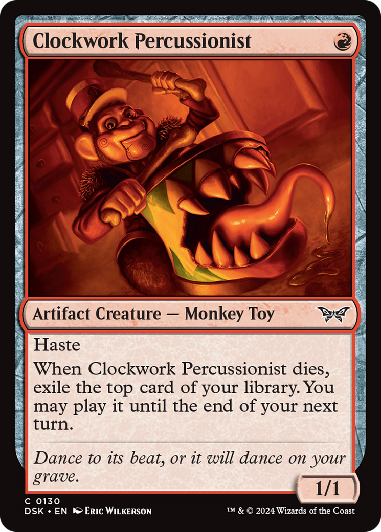 Clockwork Percussionist (0130) [Duskmourn: House of Horror] | Odin's Place