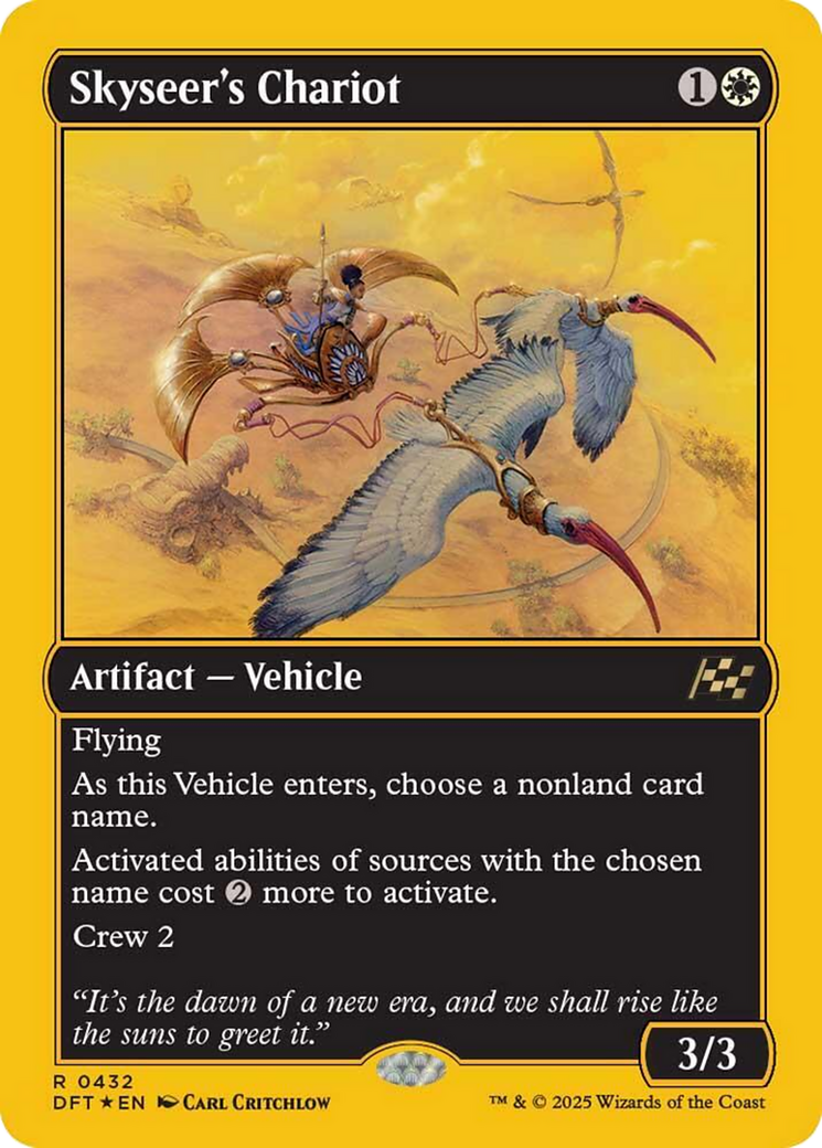 Skyseer's Chariot (First-Place Foil) [Aetherdrift] | Odin's Place