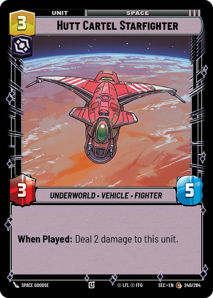Hutt Cartel Starfighter (240/264) (240/264) [Secrets of Power] | Odin's Place