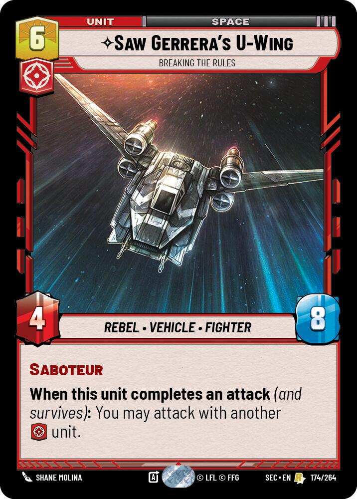 Saw Gerrera's U-Wing (174/264) - Breaking the Rules (174/264) [Secrets of Power] | Odin's Place