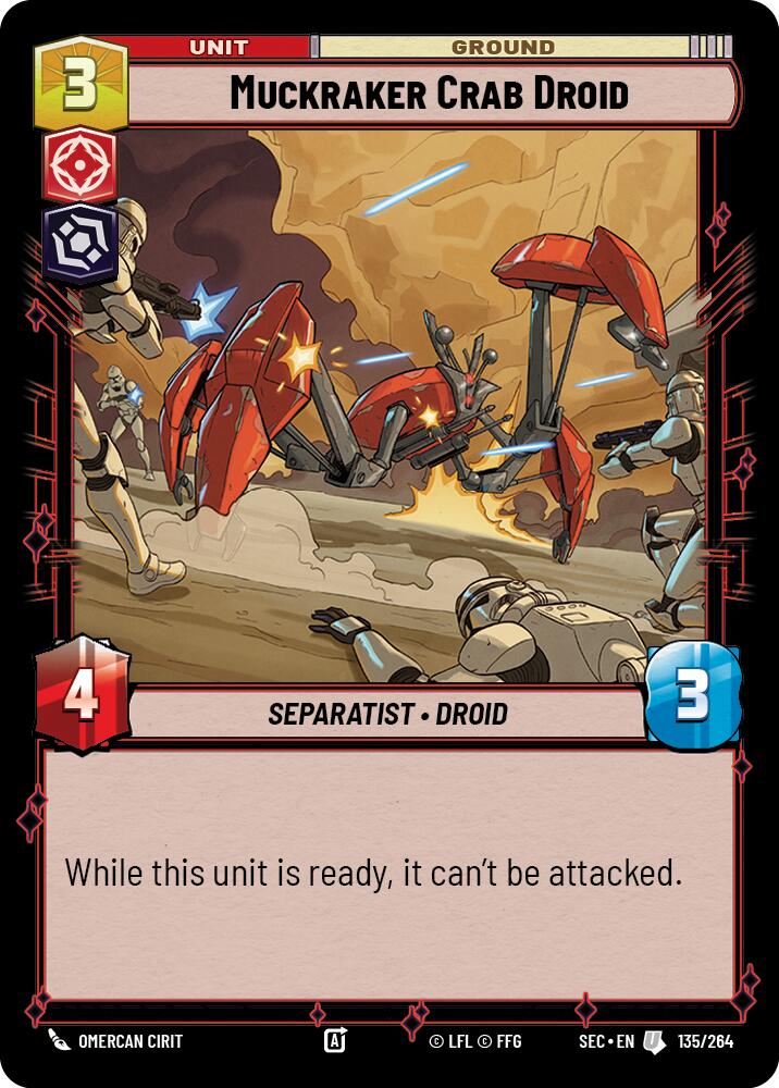 Muckraker Crab Droid (135/264) (135/264) [Secrets of Power] | Odin's Place