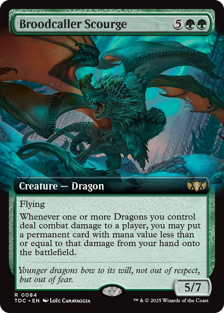 Broodcaller Scourge (Extended Art) [Tarkir: Dragonstorm Commander] | Odin's Place