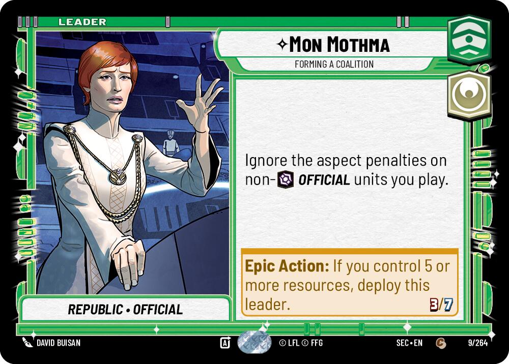 Mon Mothma - Forming a Coalition (9/264) (9/264) [Secrets of Power] | Odin's Place