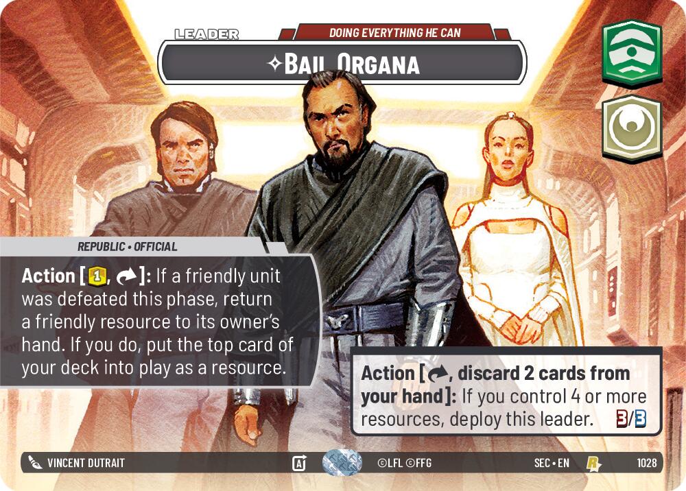 Bail Organa - Doing Everything He Can (Showcase) (1028) (1028) [Secrets of Power] | Odin's Place