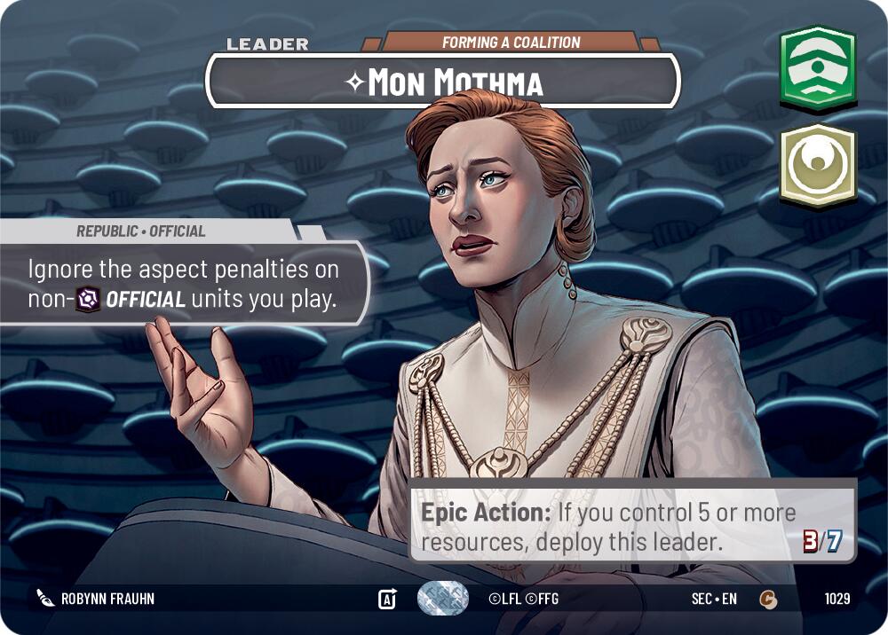 Mon Mothma - Forming a Coalition (Showcase) (1029) (1029) [Secrets of Power] | Odin's Place