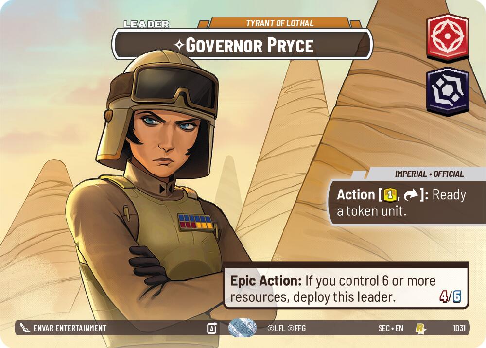 Governor Pryce - Tyrant of Lothal (Showcase) (1031) (1031) [Secrets of Power] | Odin's Place
