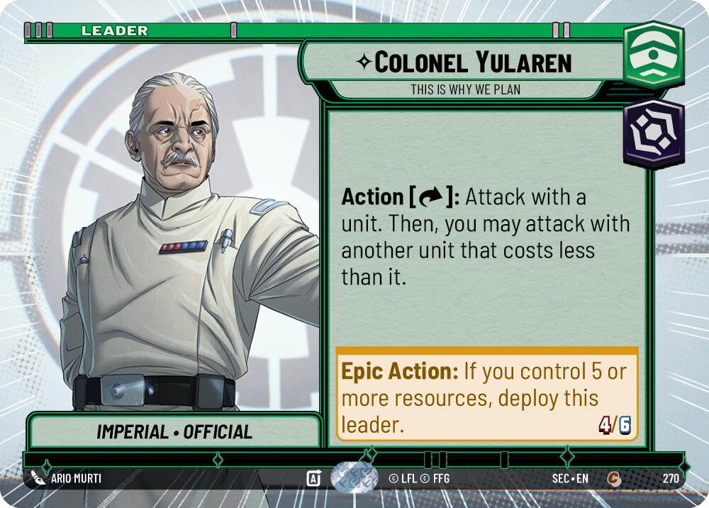 Colonel Yularen - This is Why We Plan (Hyperspace) (270) (270) [Secrets of Power] | Odin's Place