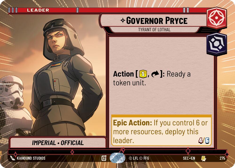 Governor Pryce - Tyrant of Lothal (Hyperspace) (275) (275) [Secrets of Power] | Odin's Place