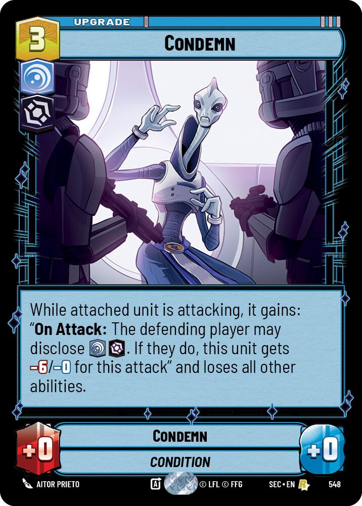 Condemn (548) (Foil) (548) [Secrets of Power] | Odin's Place
