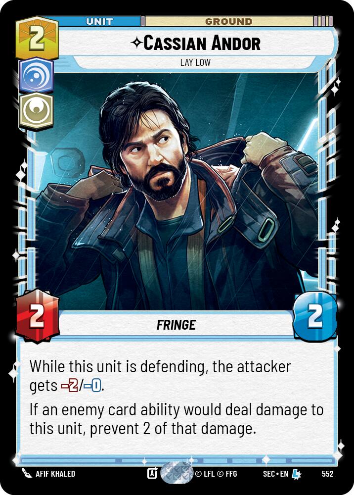 Cassian Andor (552) - Lay Low (Foil) (552) [Secrets of Power] | Odin's Place