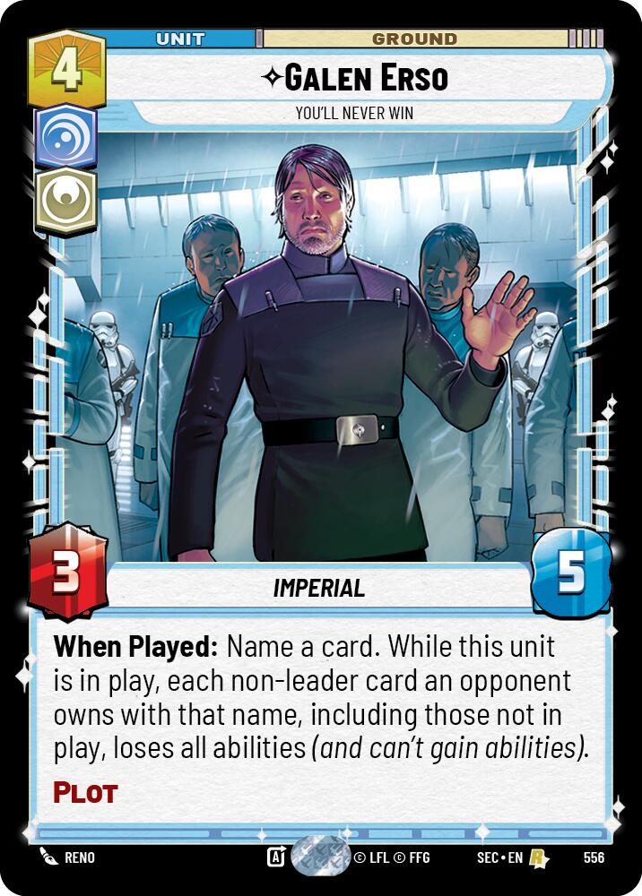 Galen Erso - You'll Never Win (Foil) (556) (556) [Secrets of Power] | Odin's Place