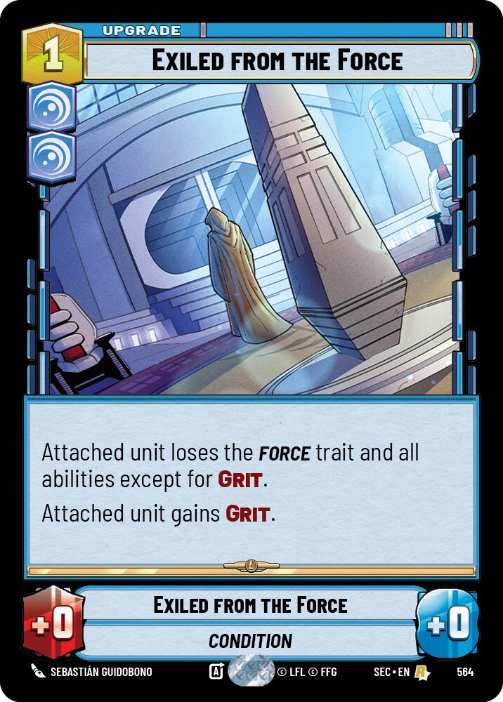 Exiled from the Force (564) (Foil) (564) [Secrets of Power] | Odin's Place