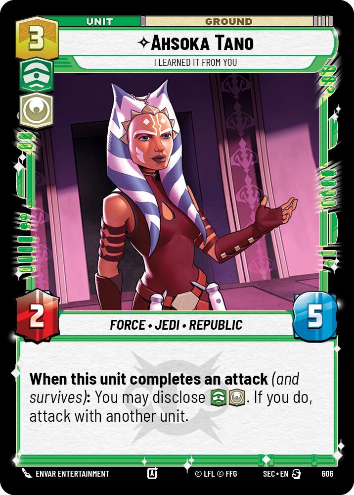 Ahsoka Tano - I Learned It from You (Foil) (606) (606) [Secrets of Power] | Odin's Place