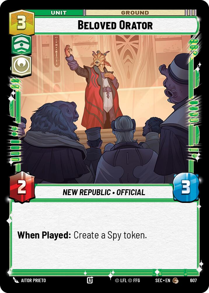 Beloved Orator (607) (Foil) (607) [Secrets of Power] | Odin's Place