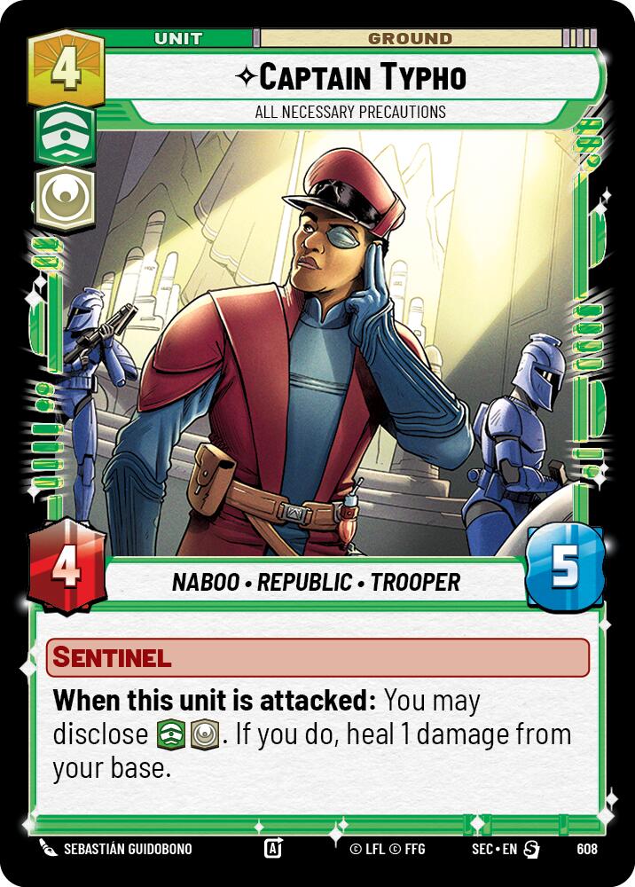Captain Typho - All Necessary Precautions (Foil) (608) (608) [Secrets of Power] | Odin's Place