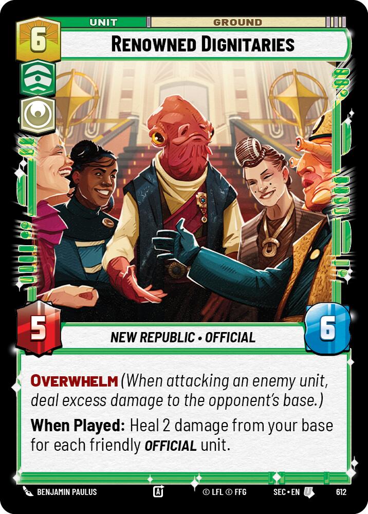 Renowned Dignitaries (612) (Foil) (612) [Secrets of Power] | Odin's Place