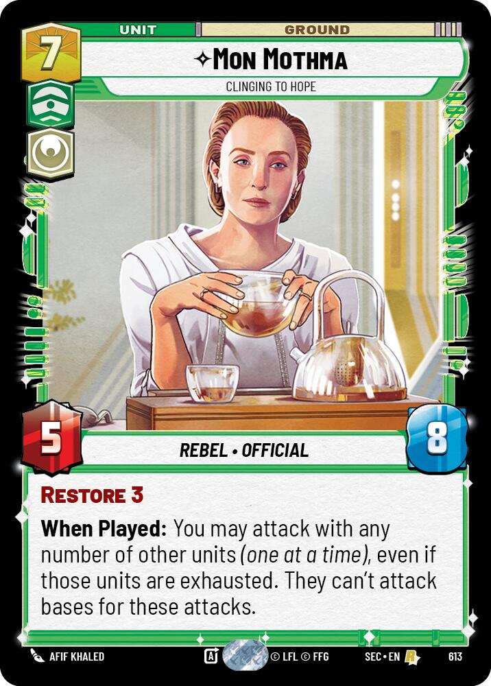 Mon Mothma - Clinging to Hope (Foil) (613) (613) [Secrets of Power] | Odin's Place