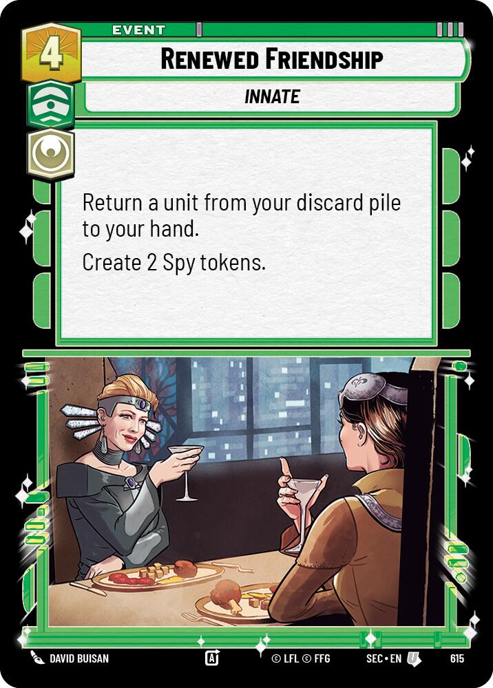 Renewed Friendship (615) (Foil) (615) [Secrets of Power] | Odin's Place