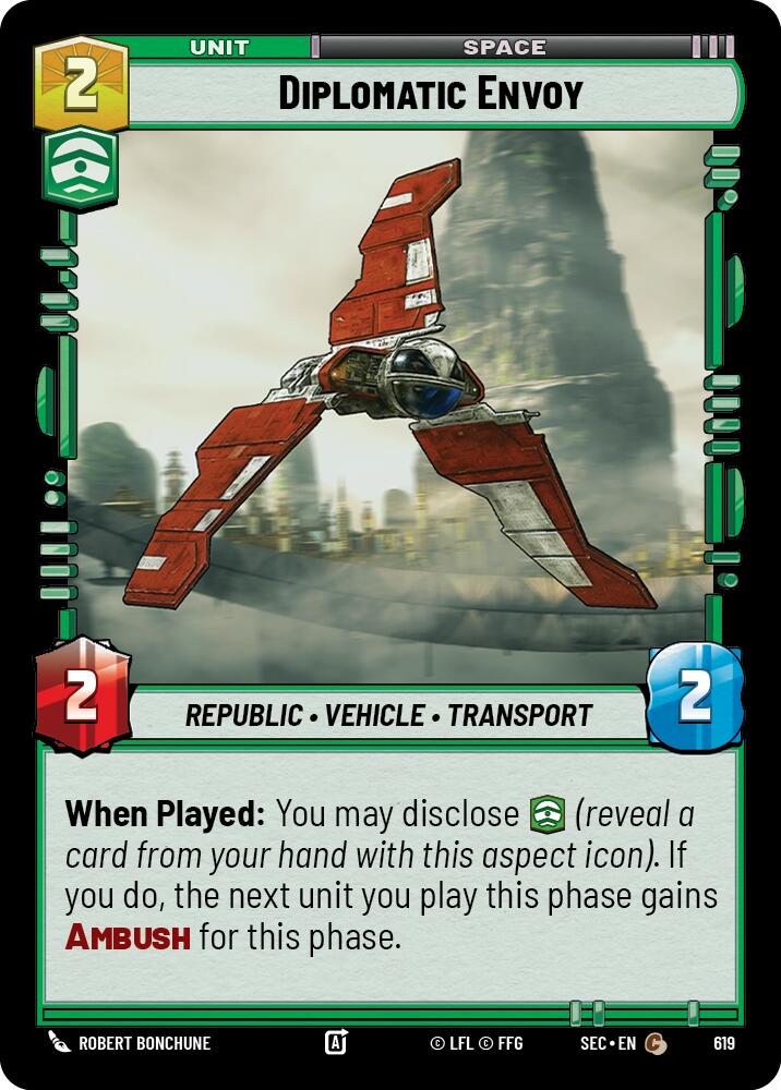 Diplomatic Envoy (619) (Foil) (619) [Secrets of Power] | Odin's Place