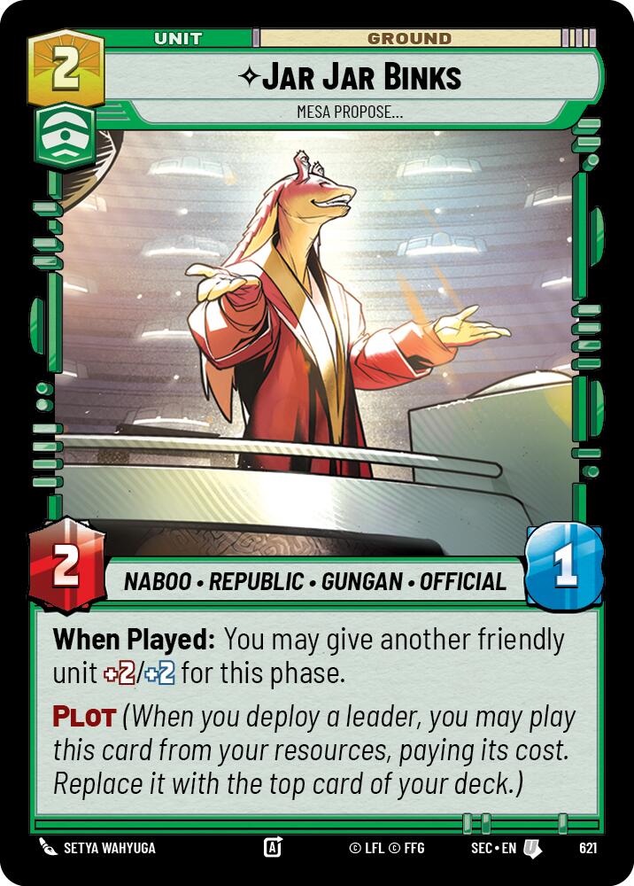Jar Jar Binks - Mesa Propose (Foil) (621) (621) [Secrets of Power] | Odin's Place