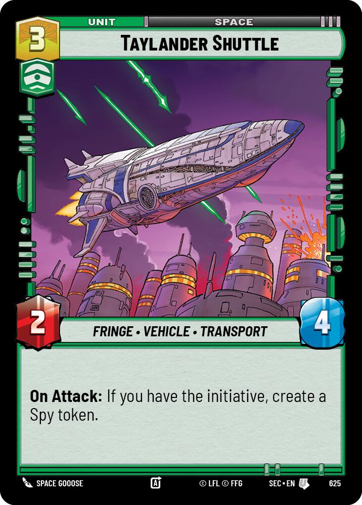 Taylander Shuttle (625) (Foil) (625) [Secrets of Power] | Odin's Place