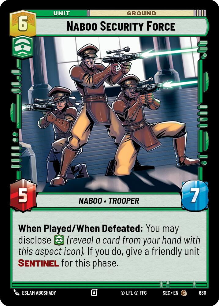 Naboo Security Force (630) (Foil) (630) [Secrets of Power] | Odin's Place