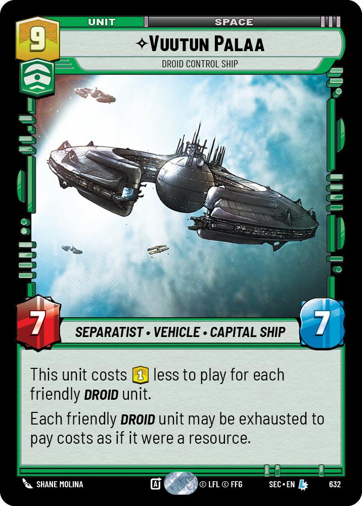Vuutun Palaa - Droid Control Ship (Foil) (632) (632) [Secrets of Power] | Odin's Place
