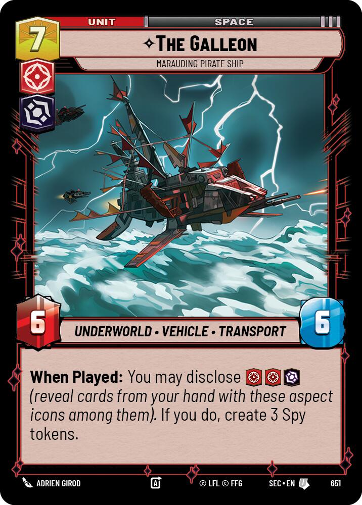 The Galleon - Marauding Pirate Ship (Foil) (651) (651) [Secrets of Power] | Odin's Place