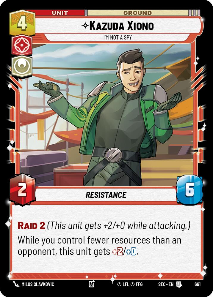 Kazuda Xiono - I'm Not A Spy (Foil) (661) (661) [Secrets of Power] | Odin's Place