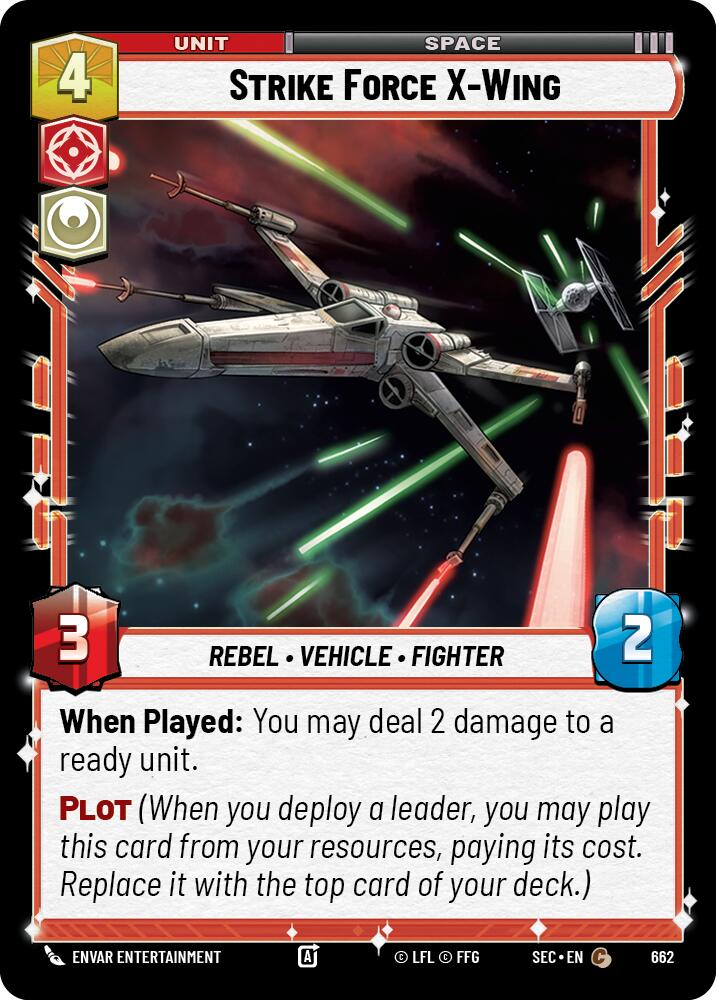 Strike Force X-Wing (662) (Foil) (662) [Secrets of Power] | Odin's Place