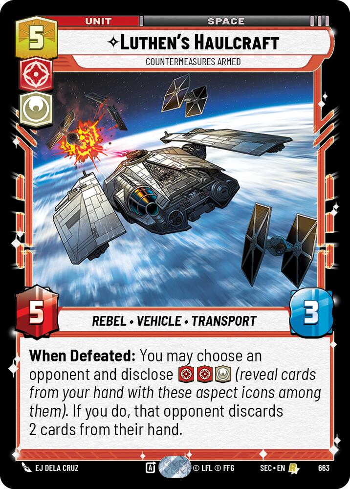 Luthen's Haulcraft - Countermeasures Armed (Foil) (663) (663) [Secrets of Power] | Odin's Place