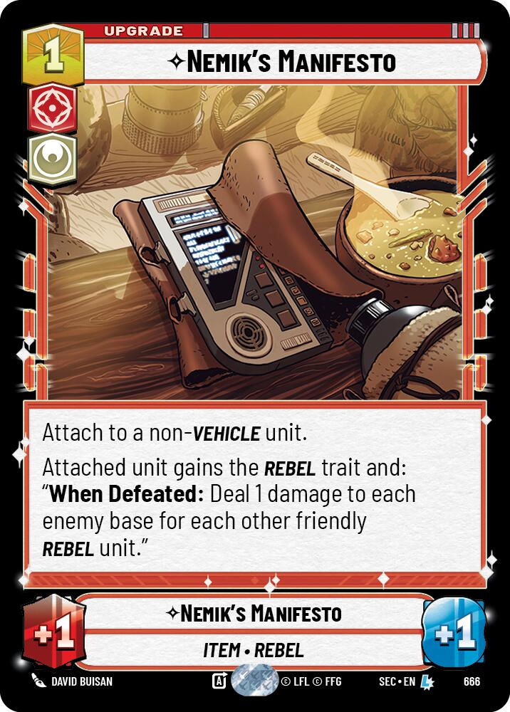 Nemik's Manifesto (666) (Foil) (666) [Secrets of Power] | Odin's Place