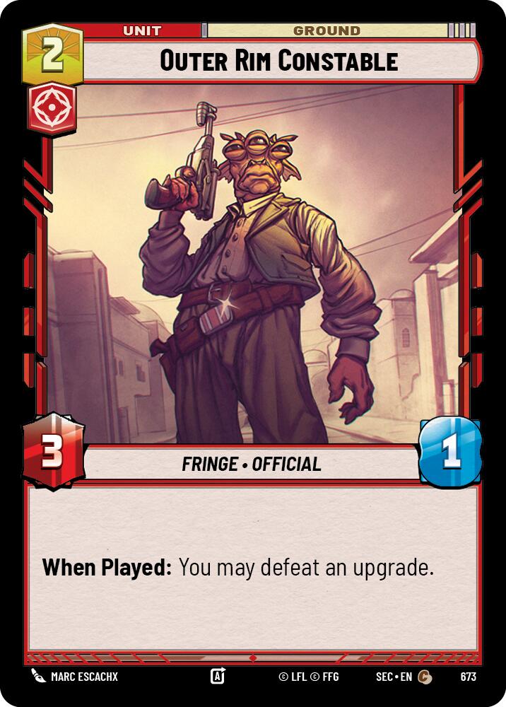 Outer Rim Constable (673) (Foil) (673) [Secrets of Power] | Odin's Place