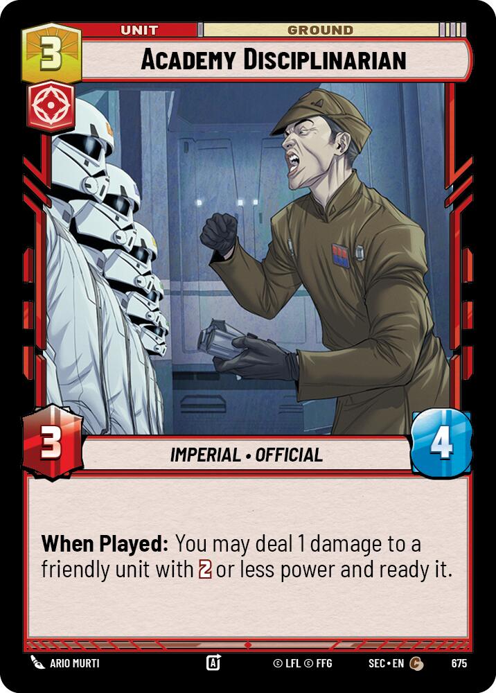 Academy Disciplinarian (675) (Foil) (675) [Secrets of Power] | Odin's Place
