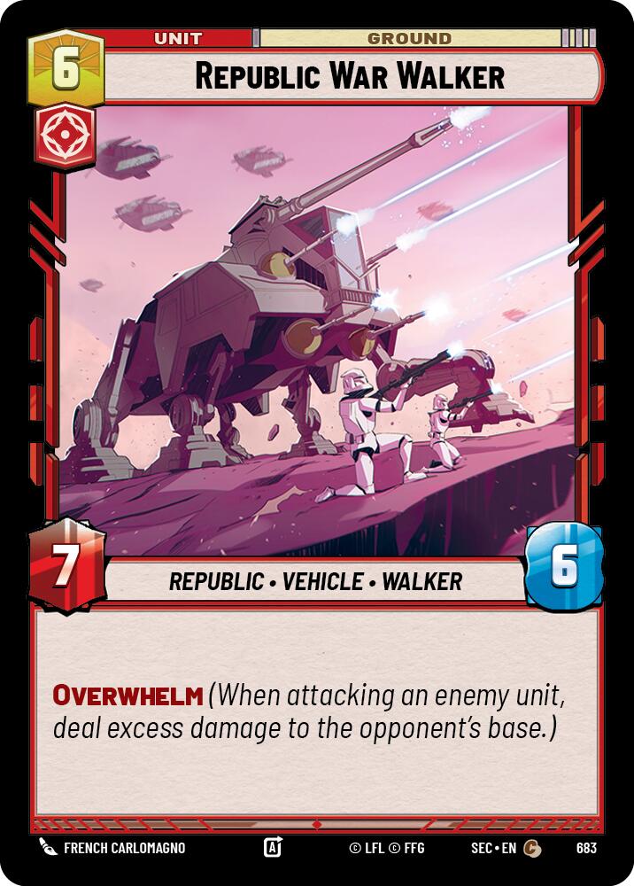 Republic War Walker (683) (Foil) (683) [Secrets of Power] | Odin's Place