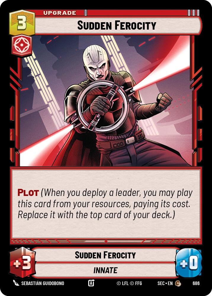 Sudden Ferocity (686) (Foil) (686) [Secrets of Power] | Odin's Place