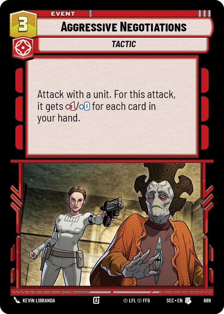 Aggressive Negotiations (689) (Foil) (689) [Secrets of Power] | Odin's Place