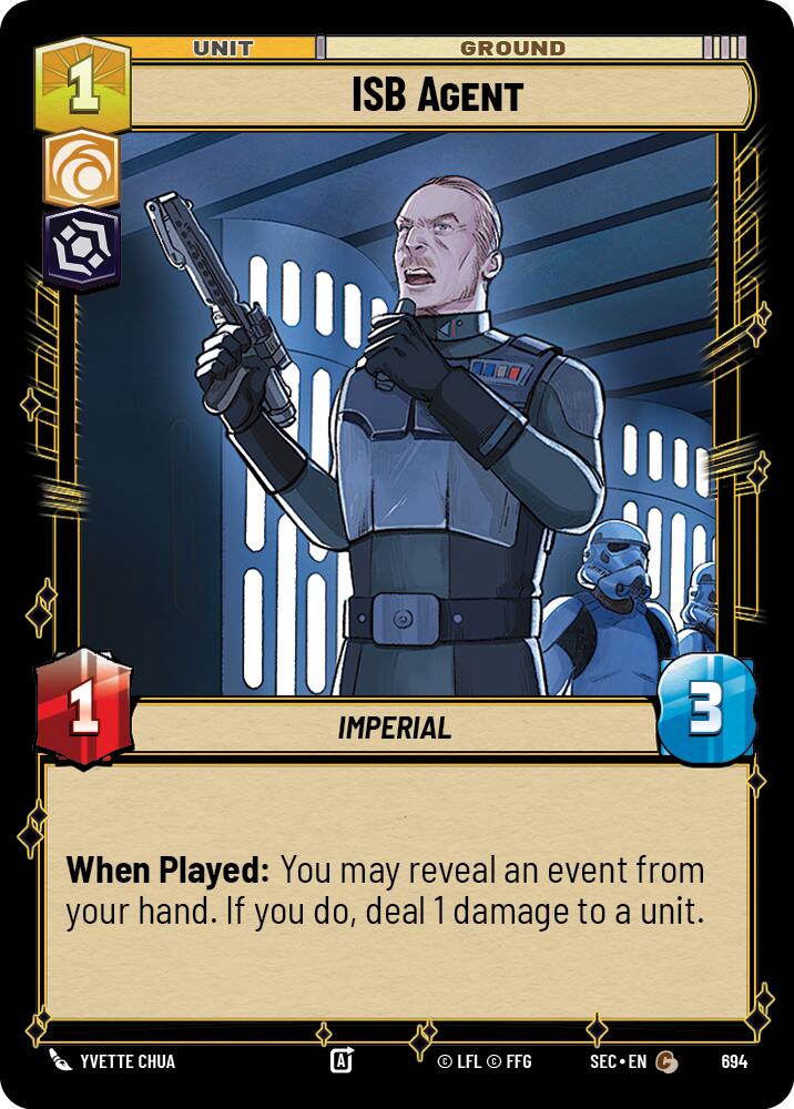 ISB Agent (694) (Foil) (694) [Secrets of Power] | Odin's Place