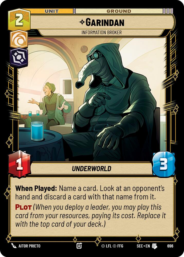 Garindan - Information Broker (Foil) (696) (696) [Secrets of Power] | Odin's Place