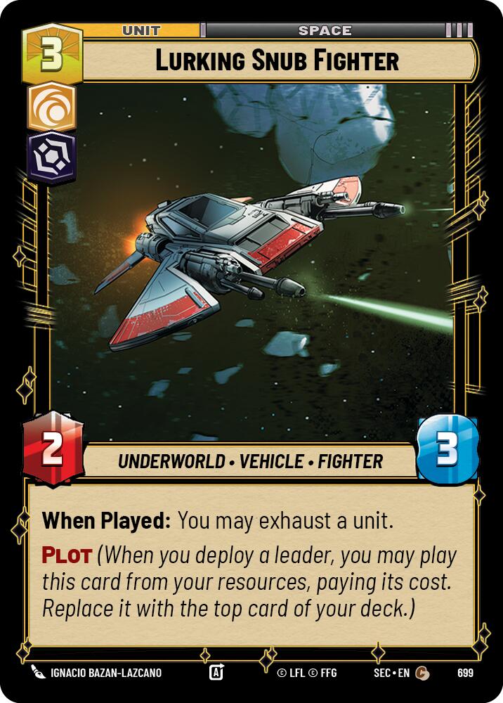 Lurking Snub Fighter (699) (Foil) (699) [Secrets of Power] | Odin's Place